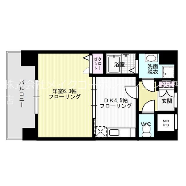 間取り ピュアドームティアラ大手門 間取り図