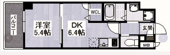 ※室内写真は同物件別部屋引用です。 イルマーレ博多 間取り図