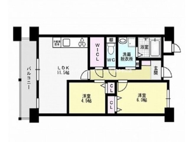 ※室内写真は同物件別部屋・現状優先です。 ネクスト吉塚 間取り図
