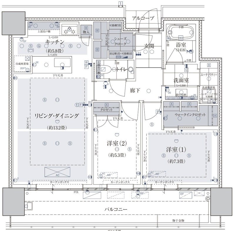 グランドメゾン福岡TheCentralLuxe 間取り
