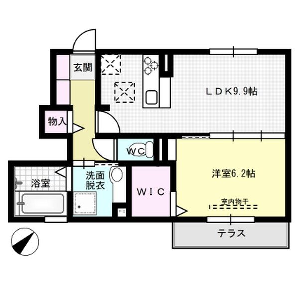D-room博多東 101号室 間取り