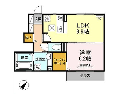 D-room博多東 101号室 間取り