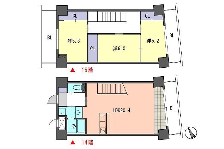 レジデンス住吉 間取り