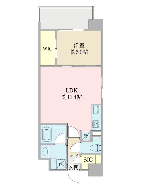 Sクラージュ西新 間取り