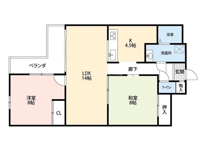 古河平丘台マンション 間取り