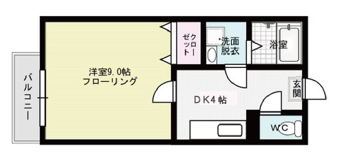 フォーレスト笹原 107号室 間取り