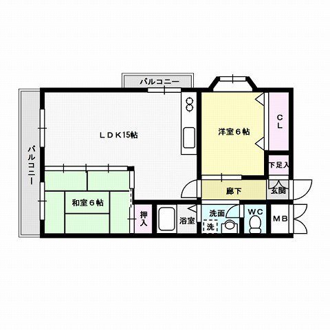 レジデンス荒江 間取り