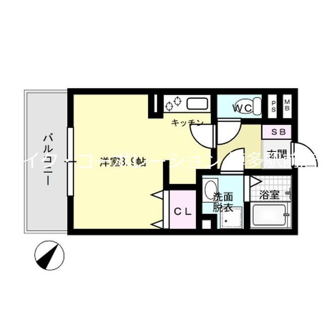 メゾン&amp;rsquo;Ｑ&amp;rsquo; 間取り図