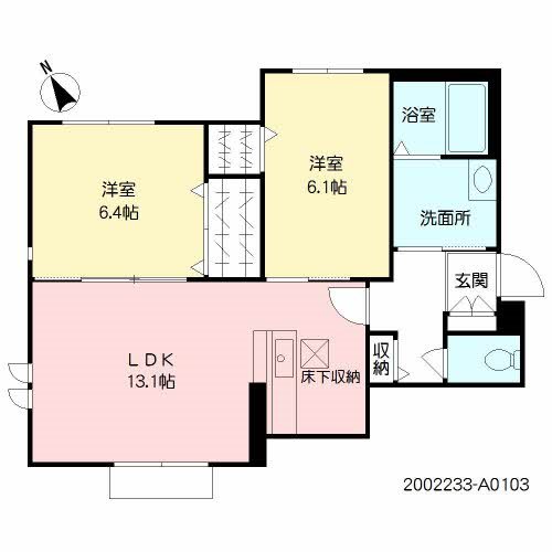 Clair博多南A棟 103号室 間取り