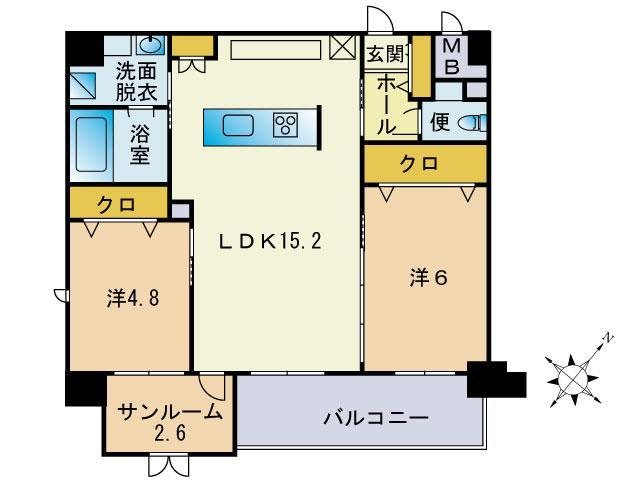 Aberia Granz 203号室 間取り