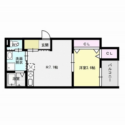 ジラフ姪浜駅前 間取り