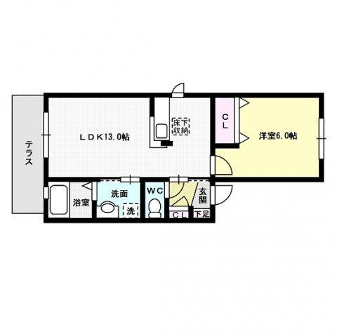 ソレイユ干隈 間取り