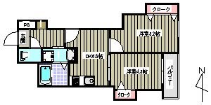 クレイドル藤崎 間取り