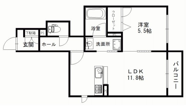 the Terrace 別府　A棟 間取り
