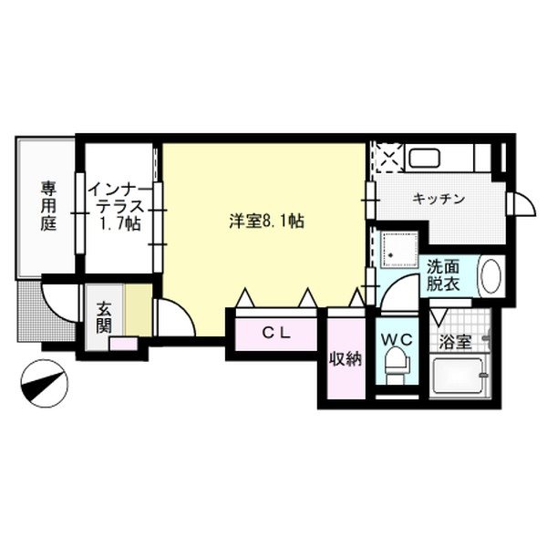 Liv Brancia 101号室 間取り