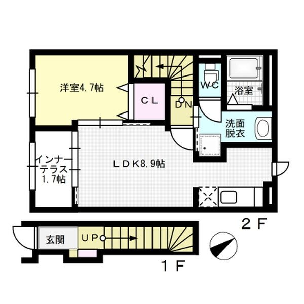 Liv Brancia 203号室 間取り
