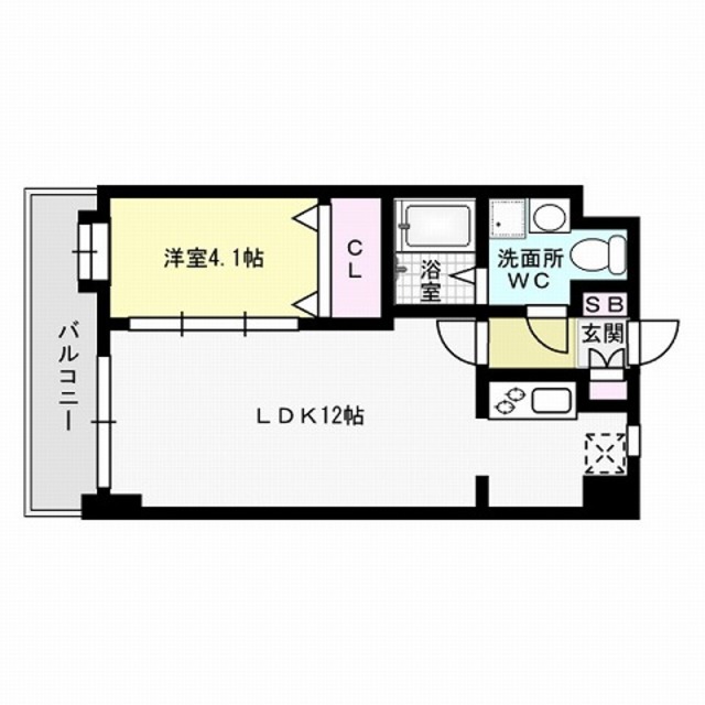 間取り ローズモントフレア博多駅東 間取り図
