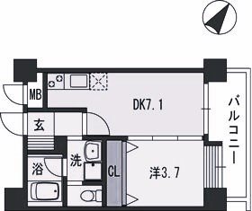 コンダクト福岡東 間取り