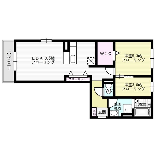 D-room平尾山荘通り 303号室 間取り