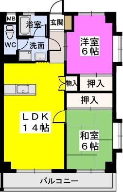 リーベンハイム室見 間取り