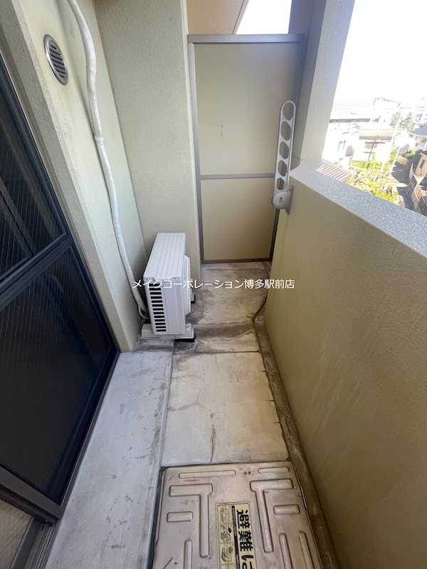 ※写真は棟内別部屋参考写真 ピュアドームサンミッシェル博多 ベランダ