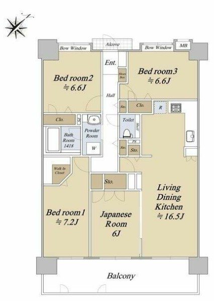 間取り アンピール馬出九大病院前 間取り図