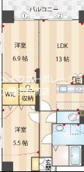 La Belle Equipe M（ラ　ベルエキップエム） 間取り