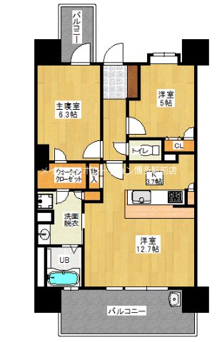 間取り 第8ケイコーマンション駅南 間取り図