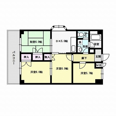 パークサイド駅南 間取り