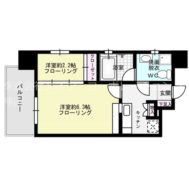 サニークレスト大濠公園 間取り