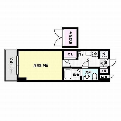 ピュアドームリバーサイド天神 間取り
