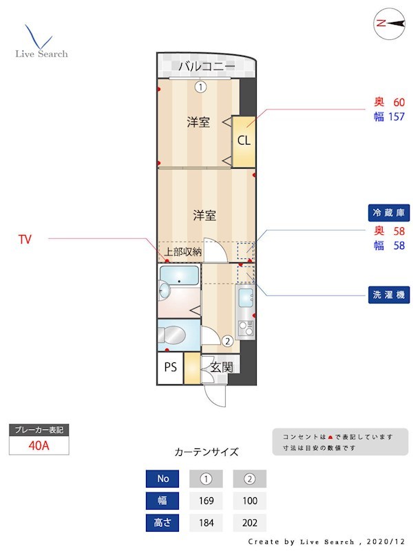 No.40POJECT2100博多駅前 間取り