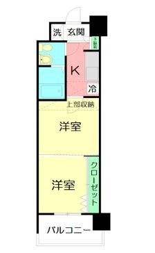 No.46Vプロジェクト2100天神 間取り