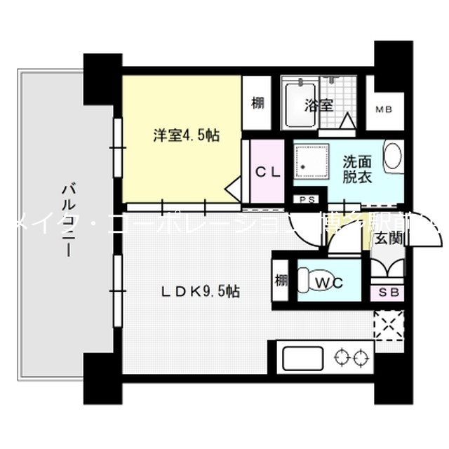 三島マンション博多駅東  間取り