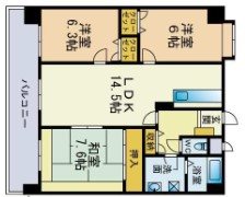 キャッスル32 間取り