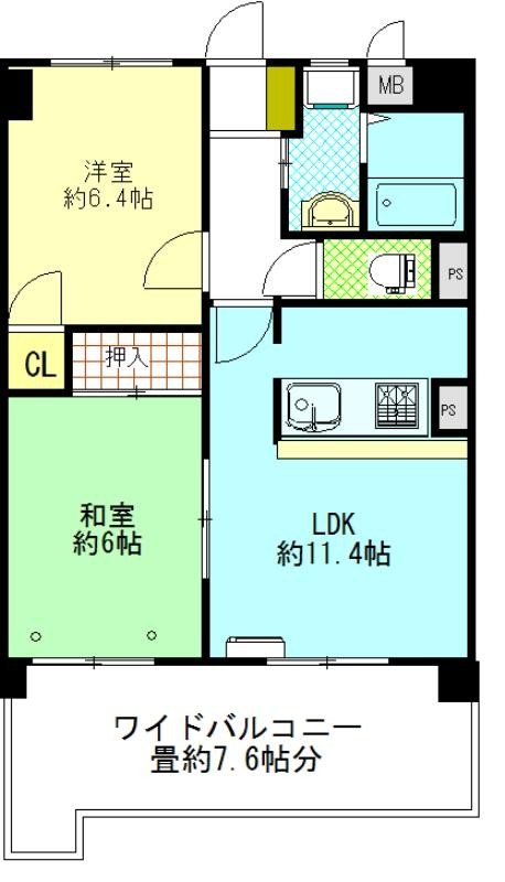 アクシス東平尾Ⅱ 間取り