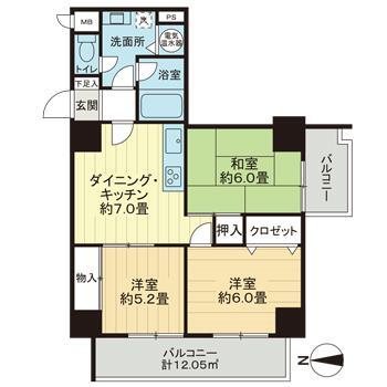 ライオンズマンション博多 間取り