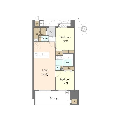 S-RESIDENCE愛宕SOUTH  間取り