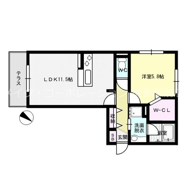 D-room東光寺 間取り