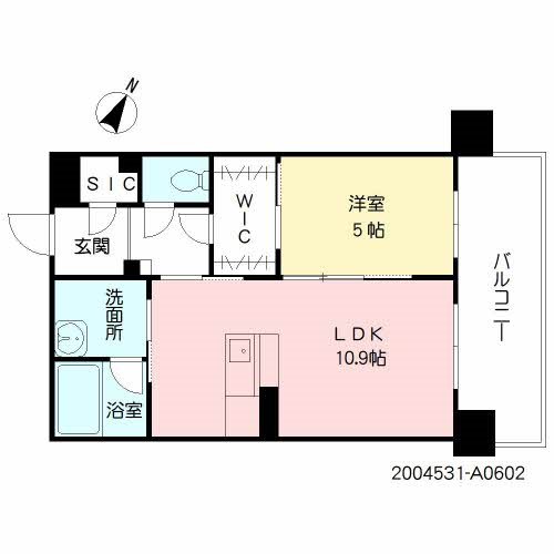 間取り コムフォート薬院 間取り図