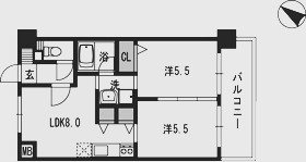 コンダクト福岡東 間取り