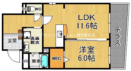 アーバン博多駅南 間取り