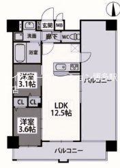アザレ東公園 間取り図