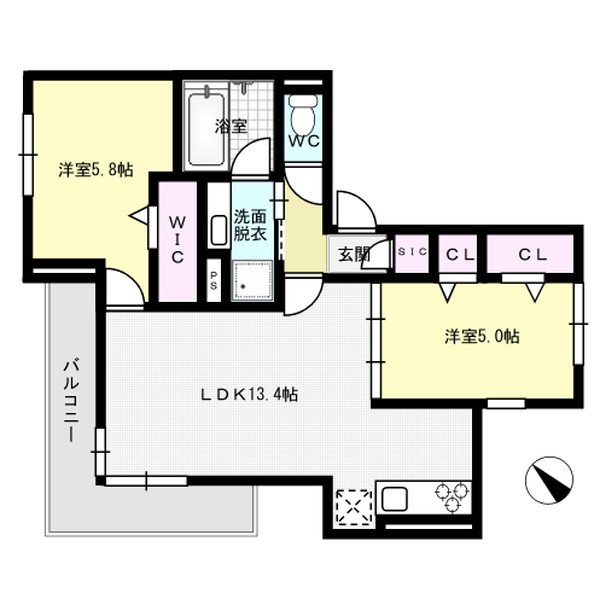 D-Residence光丘町A棟 301号室 間取り