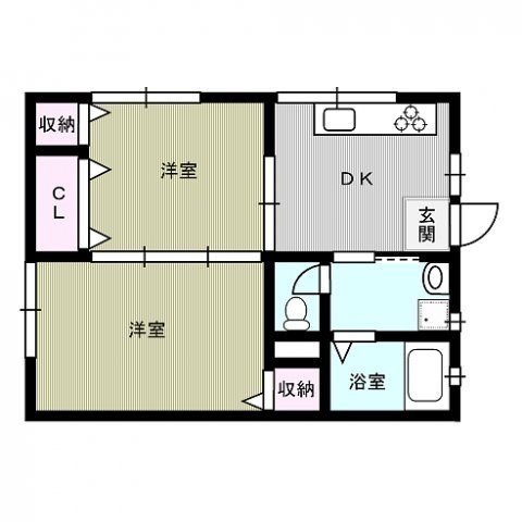 第1コーポラス岩田 間取り