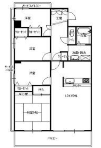 間取り アーベインルネス別府1号棟 間取り図