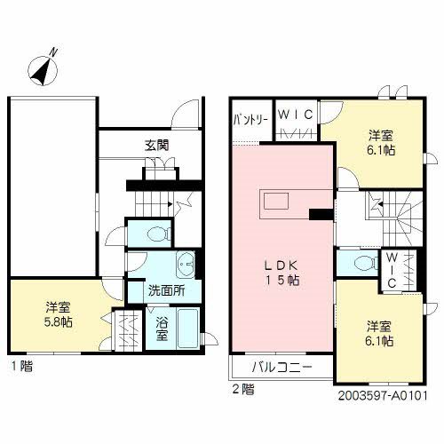 シャーメゾン大濠A 間取り