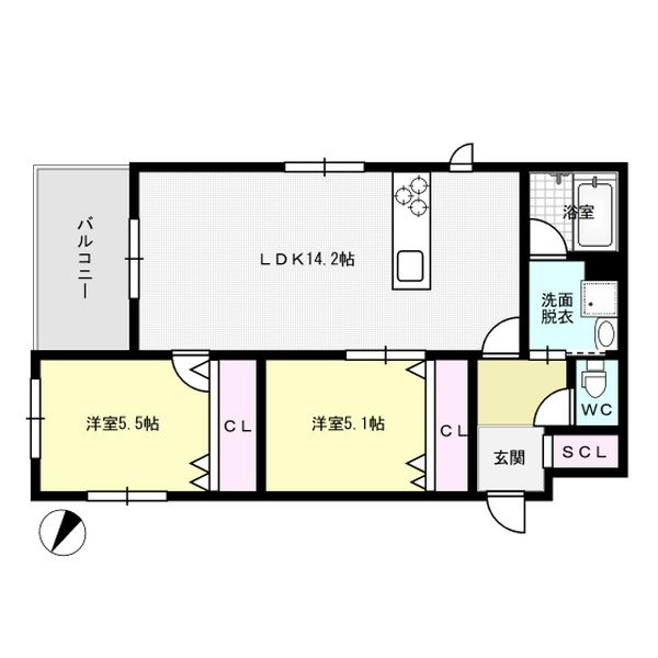 BigLuck城南 間取り