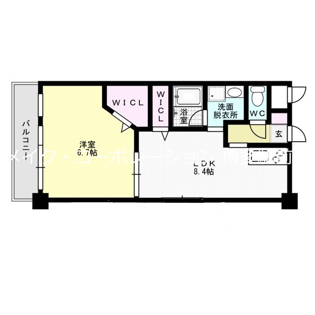 アミティエ博多駅南 間取り