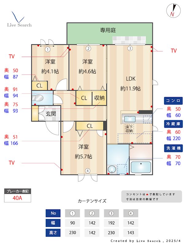 シャーメゾン和E棟 102号室 間取り